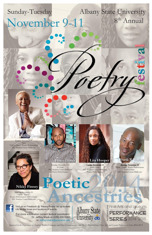 Nov. 9-11, 2014: Albany State University Poetry Festival (free)